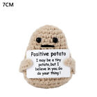 Positive Card Funny Positive Potato Wool Knitted Potato Doll Home Decoration