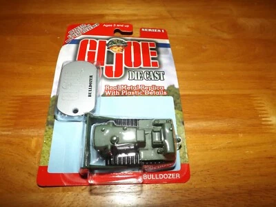 Bulldozer GI JOE SERIE I VERDE OSCURO CON ETIQUETA DE PERRO NOC 2001 MAISTO Foto 1 de 3