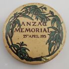 Vintage Ww1 Pin Anzac Memorial 25th April 1915