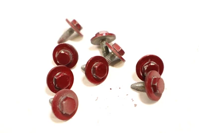 2002 Mercedes SLK230 Fender Mounting Bolts set of 9 RED OEM - Image 1 of 4