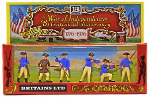 1:32 Britains' #5154 - 6 Bicentennial Swoppet 1776 American Infantry mint in box - Picture 1 of 1
