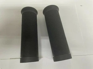 Suzuki black closed end retro style sport / street bike Grips 7/8" 125MM - Picture 1 of 4