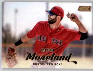 2017 Stadium Club Gold Foil Mitch Moreland Insert MLB Parallel Red Sox #82 - Picture 1 of 2