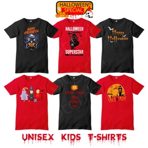 Halloween Special Spooky Scary Happy Kids Children Unisex Boy Girl T-Shirt Tees - Picture 1 of 19