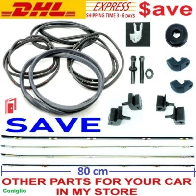 DATSUN 620 WEATHERSTRIP PARABRISAS DELANTERO + TRASERO + PUERTA L R + CINTURÓN PUERTA 80CM Foto 1 de 4