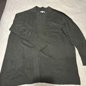 Sonoma, cárdigan verde tejido frente abierto suéter. Talla XXL. Excelente estado! - Imagen 1 de 8