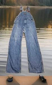 Vintage Osh Kosh Overalls Mens 29 x 31 Blue Denim Jeans Vestbak - Picture 1 of 12