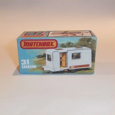 Matchbox Lesney Superfast 31 f Caravan Trailer K Style Repro Box - Image 1 of 4