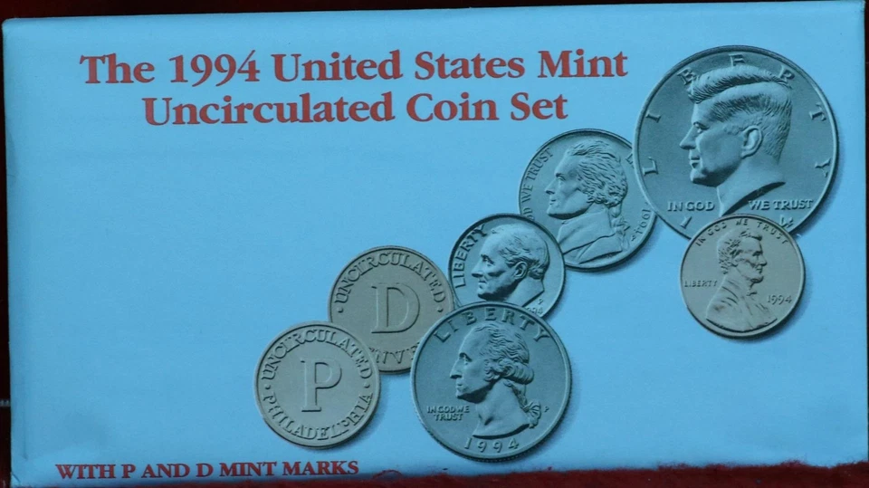 Uncirculated 1994 U.S. Mint Set P & D Mint - Image 1 of 1