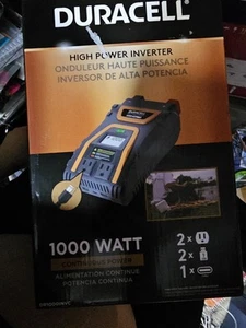 Duracell High Power Inverter 1000 Watt Continuous Power DR1000INVC - Picture 1 of 7