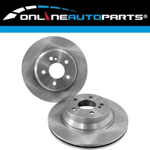 2 Rear Disc Brake Rotors for Mercedes CLK350 A209 C209 6cyl 3.5L 2006~2009 300mm - Picture 1 of 1