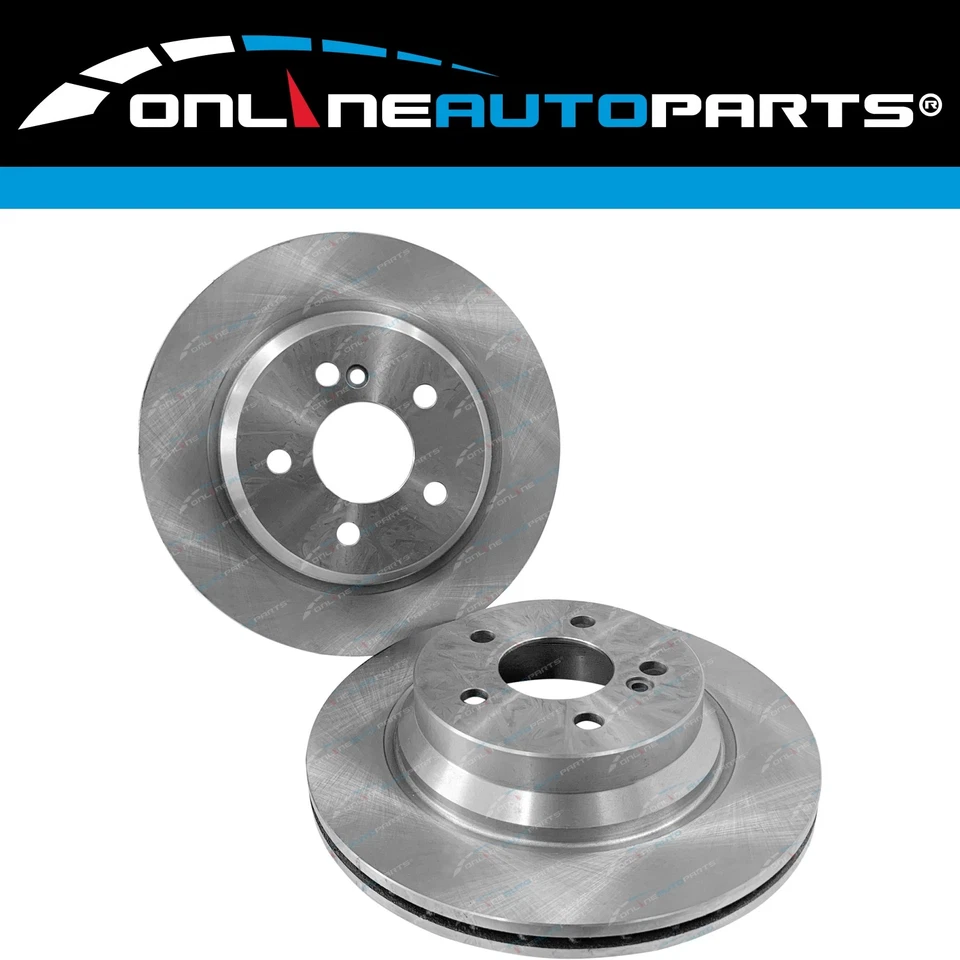 2 Rear Disc Brake Rotors for Mercedes CLK350 A209 C209 6cyl 3.5L 2006~2009 300mm - Image 1 of 1