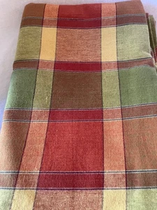 Herbst Ernte Karo Baumwolle Rechteck Tischdecke - 50” x 70” EUC - Bild 1 von 2