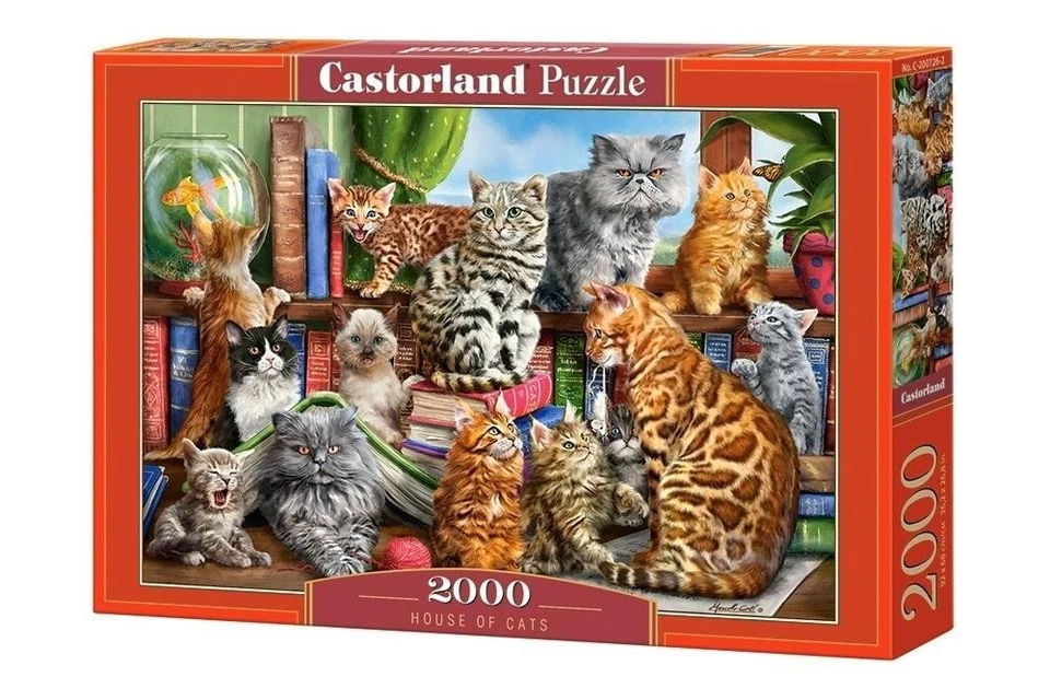 Puzzle 2000 Teile House of Cats CASTORLAND
