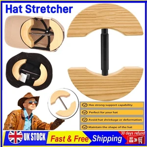 Cowboy Hat Stretcher Adjustable Wood Hat Jack Stretcher Easy to Use for SiGt/. - Picture 1 of 21