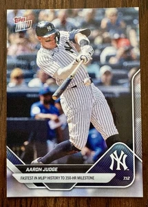 2025 Topps NOW Aaron Judge FASTEST IN MLB HISTORY TO 350 HRS Yankees #416 - Picture 1 of 3