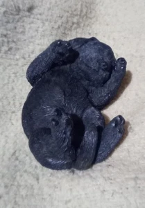 Resin Lil' Snoozers Black Labrador  Sleeping Lab Puppy Dog Figurine. 4 1/2" L - Picture 1 of 5