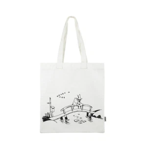 Bolso de Mano Moomin Bridge Blanco Plano Ecobag Algodón - Imagen 1 de 1