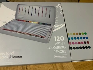 Crawford & Black Premium Artist Colouring Pencils: Set of 120, Art & Craft, New - Picture 1 of 3