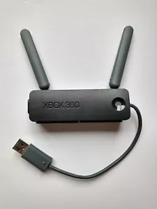 Microsoft Xbox 360 OEM Wireless N Dual Antenna Network Adapter 1398 Black - Picture 1 of 8