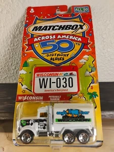 Matchbox Across America 50th Birthday Series Wisconsin Peterbilt Tanker Truck - Picture 1 of 3