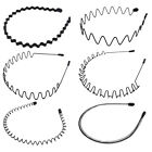  6 Pcs Hair Clips for Men Elastic Headband Spring Metal to Weave