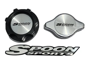 RADIATOR CAP + BLACK OIL CAP FOR HONDA ACURA SPOON SPORTS CIVIC EG6 EK9 SI JDM 3 - Picture 1 of 5