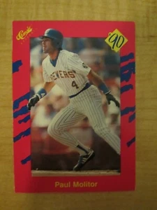 Béisbol clásico comercializado 1990 edición de viaje rosa Paul Molitor #T34 Milwaukee - Imagen 1 de 2