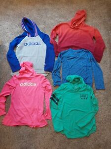 Adidas BCG Ideology Girls Size 12-14 L/S Hoodies Shirts Lot Excellent Condition