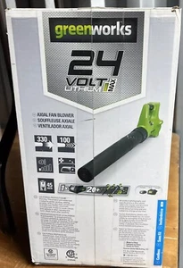 Greenworks 24 V kabelloses Strahlgebläse, 2,0 Ah Akku enthalten - brandneu - Bild 1 von 4