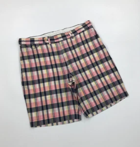 Men's Pink Check Polo Golf Ralph Lauren Shorts W37 Mid-Length Cotton Pockets A - Picture 1 of 9