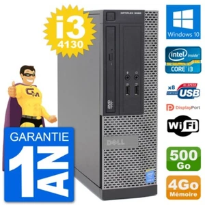 PC Dell Optiplex 3020 SFF i3-4130 RAM 4Go Disque Dur 500Go Windows 10 Wifi - Photo 1/3