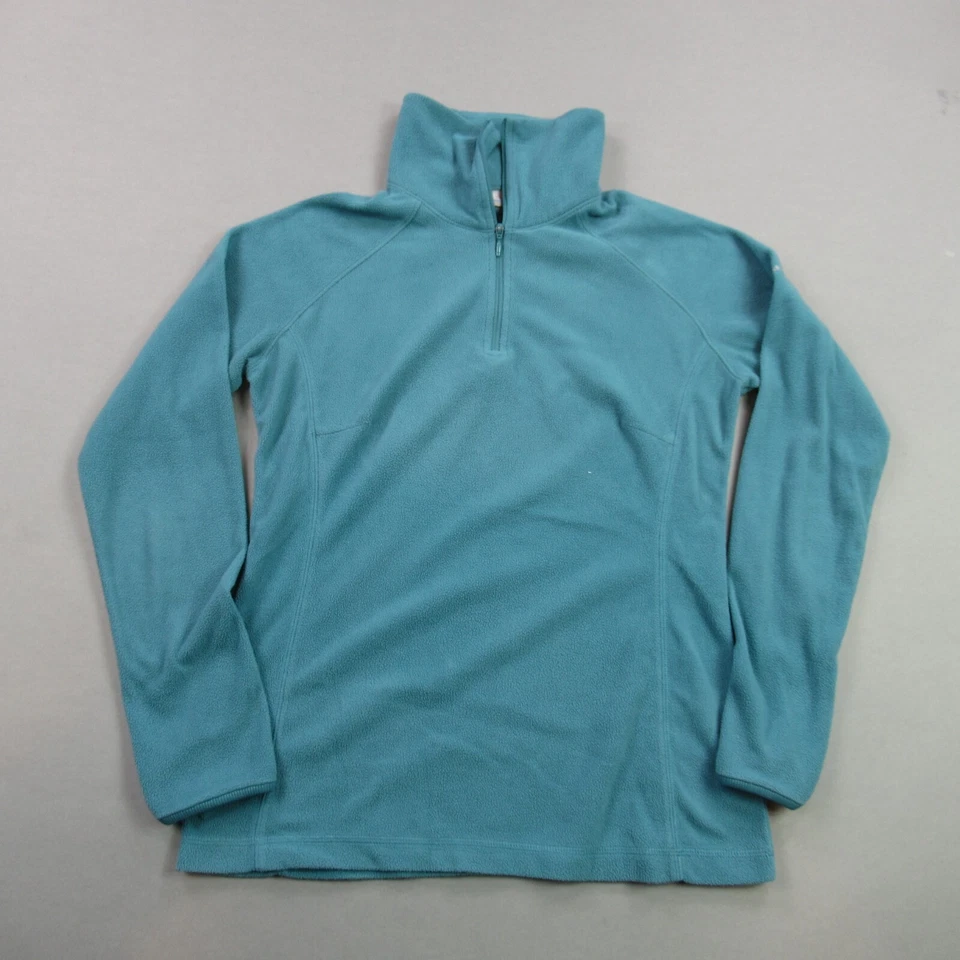 Suéter Columbia Mujer Pequeño Manga Larga Pullover 1/4 Cremallera Elastizado Ligero Foto 1 de 4