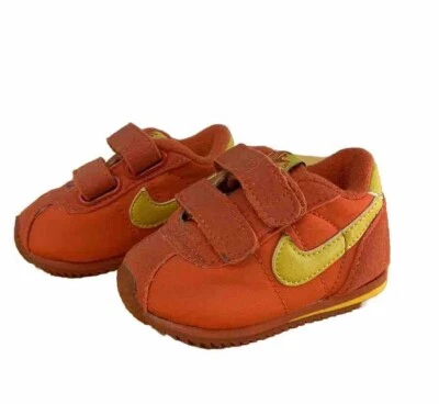 Nike Little Cortez 2002 bebé niño pequeño de colección 2c niños naranja amarillo 1 OG zapatos Y2K Foto 1 de 4