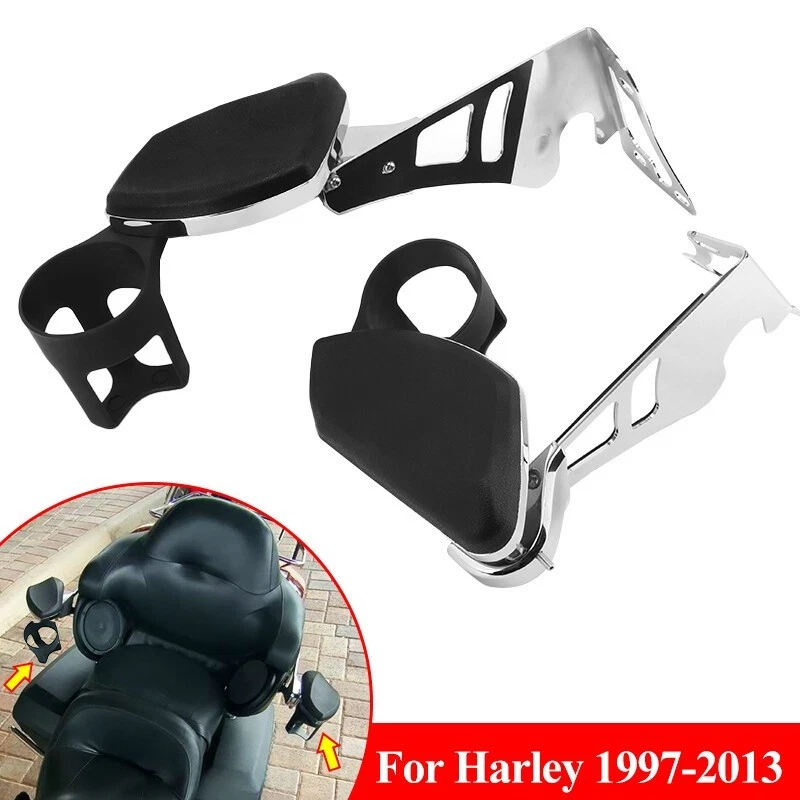 Rear Passenger Arm Rest w/ Drink Holder For Harley Touring Road Tri Glide 97-13 Foto 1 de 4