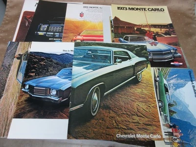 Lot of 11  Vintage 1970s Chevrolet Monte Carlo Original Car Sales Brochures - Image 1 of 4
