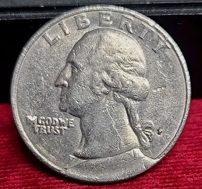 Date Unknown Cud 25c. Philadelphia Minted Washington Clad Quarter Cud Error - Image 1 of 2