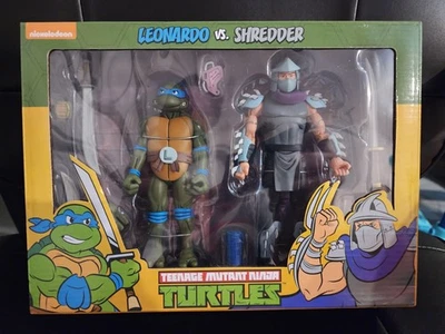 NECA TEENAGE MUTANT NINJA TURTLES TOON LEONARDO VS. TRITURADORA NUEVO TMNT Foto 1 de 2