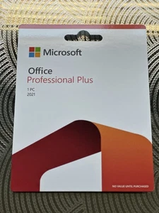 Office Pro Plus 2021 1PC Lifetime Product Card Genuine Sealed - Picture 1 of 4
