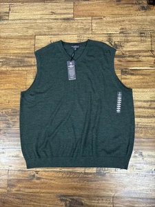 HART SCHAFFNER MARX Men’s Size 4XB Merino Wool V-Neck Vest NWT - Picture 1 of 6