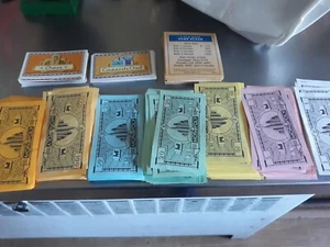 Monopoly 70th Anniv Ergänzungsteile Geldkarten Titel Urkunden nicht vollständig  - Bild 1 von 3