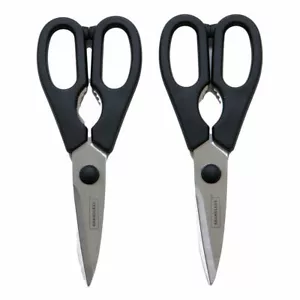 NUEVAS 2 PIEZAS TIJERAS/TIJERAS DE COCINA NEGRAS APARTADAS SIN MARCA ENVÍO GRATUITO - Imagen 1 de 5