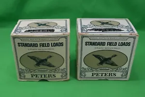 2 VTG Peters Shell Box,Empty,Field Loads 20 Gauge 2 3/4" Shells,Reloading Boxes - Picture 1 of 4