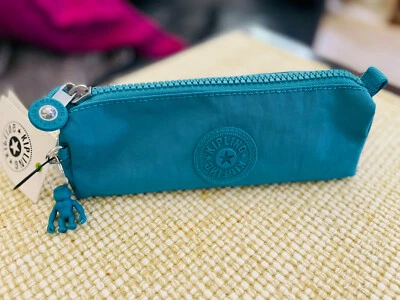 Bolsa estojo cosmético lápis longo KIPLING Freedom nova com etiquetas (#AC8473) - turquesa - Imagem 1 de 4