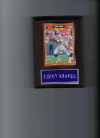 TOMMY KRAMER PLAQUE MINNESOTA VIKINGS FOOTBALL NFL   C Cover