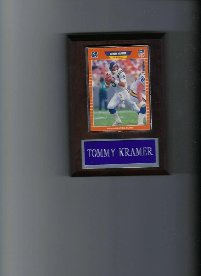 PLACA TOMMY KRAMER MINNESOTA VIKINGS FÚTBOL AMERICANO NFL C Foto 1 de 1