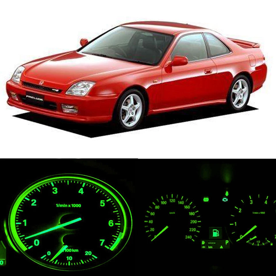 Kit LED Verde Velocímetro Calibre Cluster Bombillas Para Honda Prelude 1997-2001 Foto 1 de 1