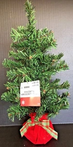Ashland Green Mini Christmas Tree 16" Table Decor New - Picture 1 of 2