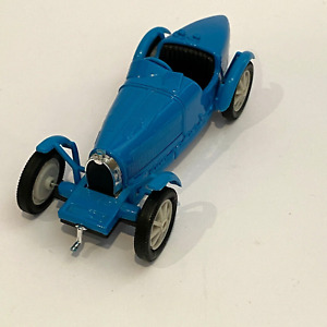 Corgi Bugatti Type 51 Racing Mobil Sport Car Toy Model Diecast Vintage Blue 1989