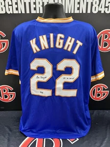 Ray Knight Signed New York Mets Blue Jersey Autographed & Inscribed Steiner - Picture 1 of 4